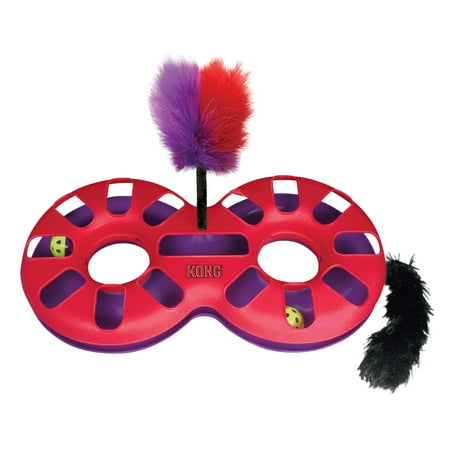 KONG® Active Eight Track Cat Toy, Two Rattling Balls Included, with Premium North American Catnip