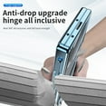 thumbnail image 4 of Dteck for Samsung Galaxy Z Fold6 Case with Slim Pen, Fold 6 Pen with S Pen Holder + Camera Lens Film + Front Screen Protector + Kickstand, Luxury Crystal Clear Case for Galaxy Z Fold6 5G 2024,
Blue, 4 of 7