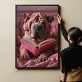 thumbnail image 6 of Chinese Decor Poster Unframe, Chinese Dog Canvas Wall Art, Dog Reading Book Canvas Print Painting Poster Wall Decor Dog Lovers Gifts, 6 of 6