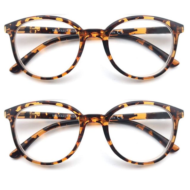 Oversized Classic Round Reading Glasses men Retro Eyeglasses Frame Women Flexble Spring Hinge Comfort Wear Amplifier C2C2 Demi Demi +250