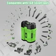 thumbnail image 5 of 56V 7.5Ah Lithium Ion Battery Replacement for EGO BA4200 BA1400T BA4200T BA2800 Compatible with 56V Power Tools (2-packs), 5 of 5