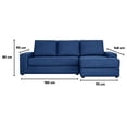 thumbnail image 4 of Sala Kessa Muebles Asturias Chaise Longue Azul Marino, 4 of 5