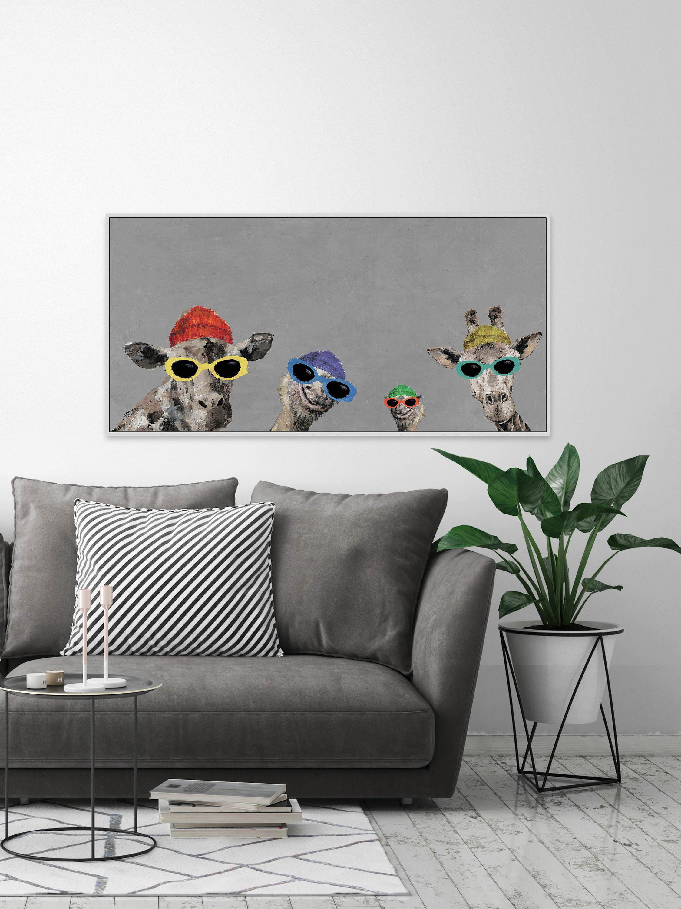 The Artists III Floater Framed Painting Print on Canvas