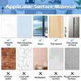 thumbnail image 2 of Toystoory 10 piezas de azulejos de espejo autoadhesivos sin vidrio, premium, transparentes, fáciles de pegar y flexibles. Decoración del hogar, 2 of 6