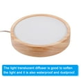 thumbnail image 4 of Uxcell 4" Wooden LED Light Base Wood Light Display Base Stand Lighting with Switch for Crystal Glass Warm White, 4 of 5