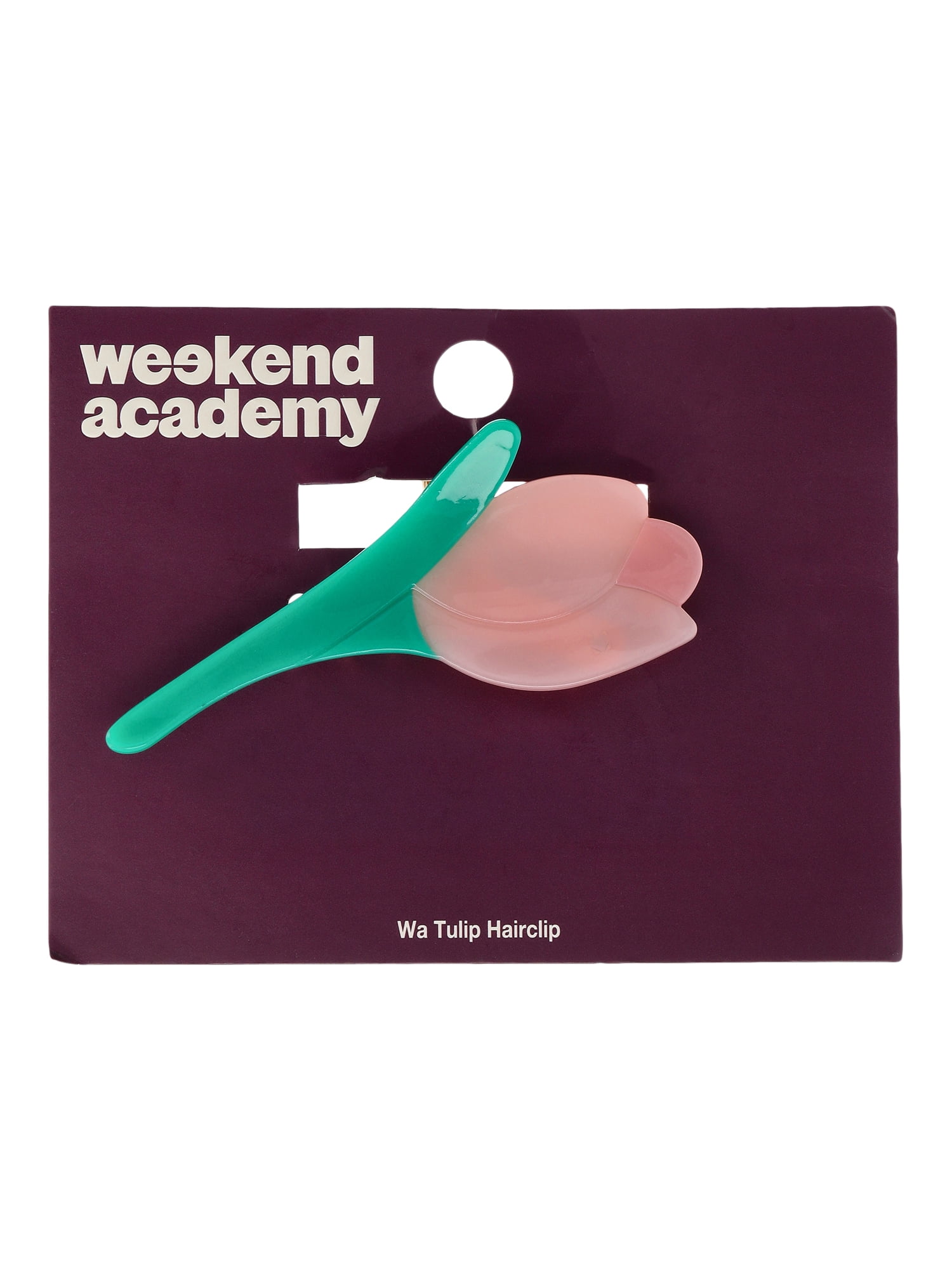Weekend Academy Girls Tulip Hairclip, Pink