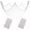 White-2pack, variant on 2 Pack Decoractive Fishing Net 80x40 Inch, 3mm Thickness Caramel Natural Cotton Large Picture Wall Hanging Fish Net, Party Decorations Fishnet for Tropical Nautical Pirate Beach Mermaid Themed Party