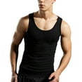 thumbnail image 4 of Joower Tank Top Men Men's Muscle Shirts Mens Tshirts Multipack White Undershirts Men Tank Top Shirts for Men Men's Tank Top Mesh Tank Top Men, 4 of 5