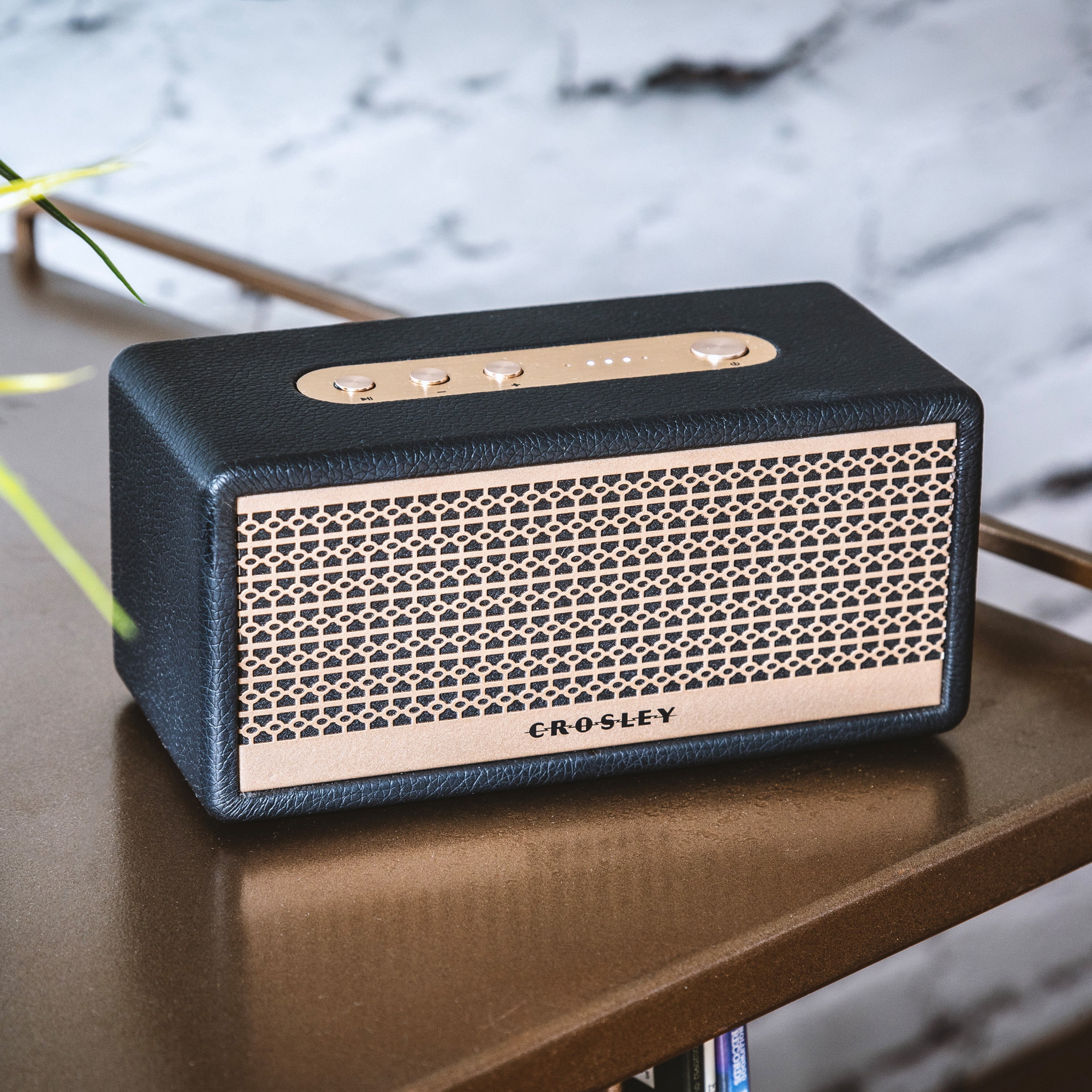Crosley Montero Small Portable Bluetooth Speaker with Aux Input, Rechargeable Wireless Speakers