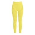 thumbnail image 4 of Mnuaqn Anti Cellulite Compression 3D Leggings Women Butt Lifting Tummy Control with Resistance Bands Gym Yoga Pants Yellow for Size S, 4 of 7