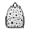 thumbnail image 1 of Sports-Themed Students Backpack with Basketball and Volleyball Prints - Adjustable, Water-Resistant, Lightweight for School, 1 of 6