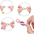 thumbnail image 4 of 1 Box 100Pcs Acrylic Chain Links Black C-Clips Hooks Chain Links for Glasses Bags Earring Necklace Jewelry DIY Craft Making for making, 4 of 9