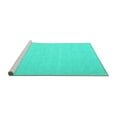 thumbnail image 2 of Ahgly Company Machine Washable Indoor Rectangle Abstract Turquoise Blue Contemporary Area Rugs, 7' x 10', 2 of 4