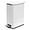 White, variant on Home Zone Living 8 Gallon Slim Stainless Steel Kitchen Trash Can with Step Pedal and Soft Close Lid, Silver