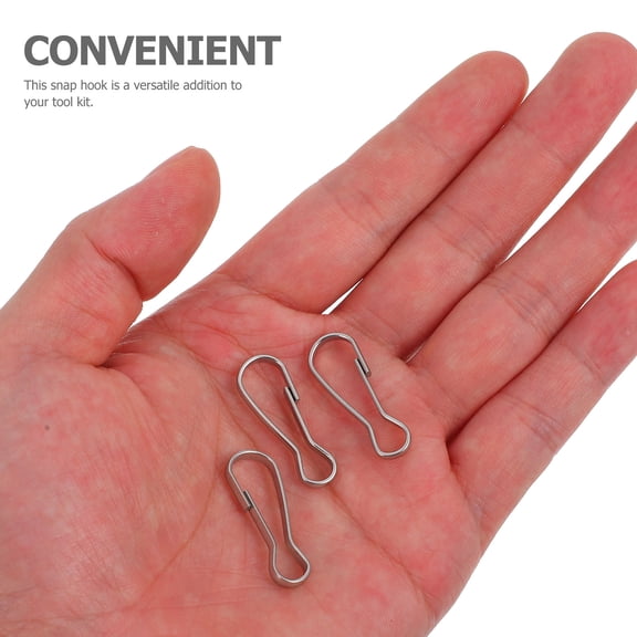 100pcs Mini Spring Snap Hooks Keychain Clips Small Metal Buckles Clasp Hooks for Keychains and Crafts