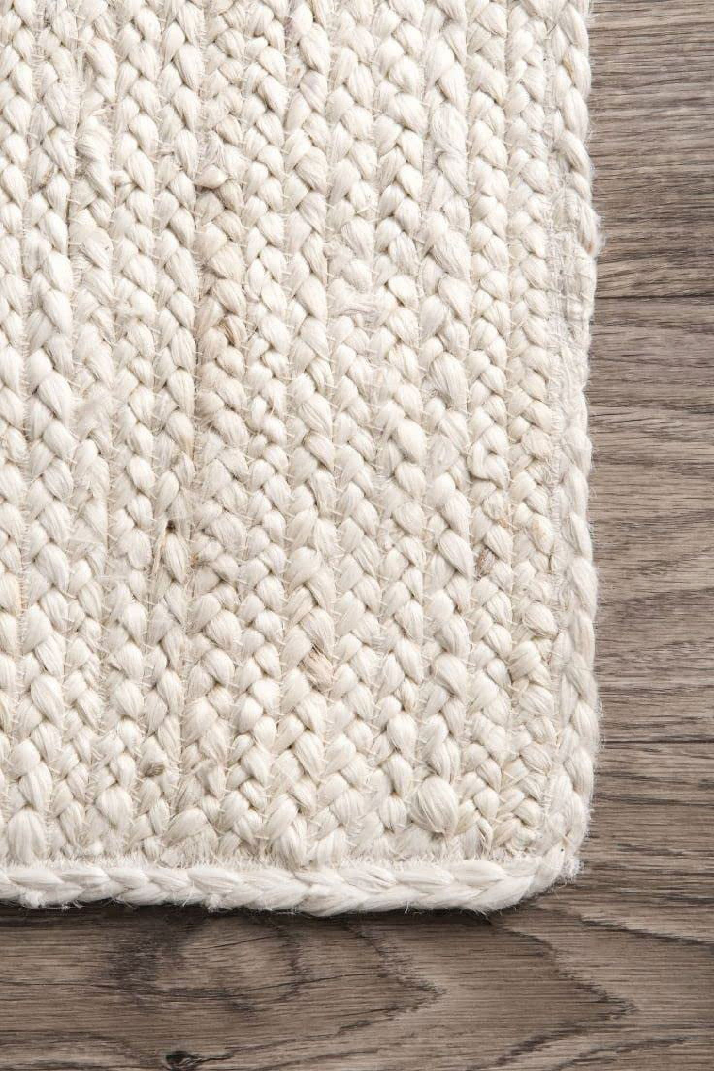 Indian Handmade Braided Natural Farmhouse Jute Round Rugs , Home Décor Rugs Size 6 x 6 Feet