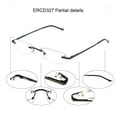 thumbnail image 3 of EYE ZOOM Compact Rimless Reading Glasses with Slim Black and Silver Case for Men and Women, +1.75, 3 of 5