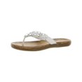 thumbnail image 2 of Kenneth Cole Reaction Womens Glam-Athon Faux Leather Thong Flip-Flops, 2 of 5