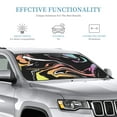 thumbnail image 3 of ZICANCN Car Sun Shades Front Windshield, Abstract Modern Dark Marble Automotive Front Window Sun Shield Visor, Medium Size, 3 of 8