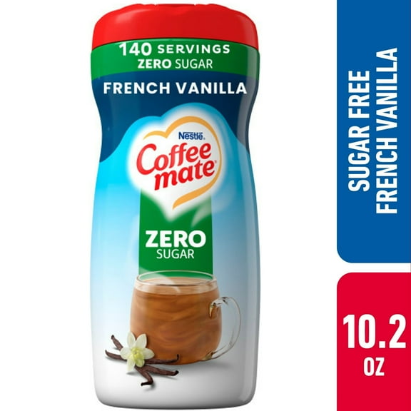 (2 Pack) Nestle Coffee Mate French Vanilla, Sugar-Free, Powdered Coffee Creamer, 10.2 oz