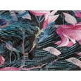 thumbnail image 3 of Ambesonne Exotic Quilted Coverlet 3 Pcs, Tropical Design Wild Flowers, King Size, Pink Violet Blue and Black, 3 of 4