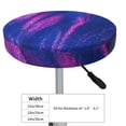 thumbnail image 4 of Balery Neon Gradient Blue Velvet Round Bar Chair Cushion Cover Adjustable, Protects From Scratches And Stains, Soft & Washable Ideal For Wooden And Metal Stools - 14 Inch, 4 of 7