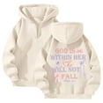 thumbnail image 1 of Women's Zip Up Hoodie Casual Bow Print Sweatshirt Comfortable Pullover For Daily Wear With Jeans In Spring Fall Winter, 1 of 3