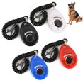 thumbnail image 3 of WESIEVYA 4 Pcs Clics d'Entraînement pour Chien en Noir Bleu Rouge Blanc avec Sangle de Poignet Incluse, 3 of 4