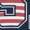 Navy, variant on Smartprints USA Patriotic Stars and Stripes Men's Sweatshirt, Navy, S