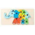 thumbnail image 1 of Wooden Early Learning 3D Puzzle Blocks Animal And Transportation Recognition Building Set For, 1 of 8