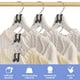 thumbnail image 3 of Ganchos Besslly para colgar ropa, 100 unidades, plástico negro, 3 of 8