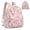 Cherry Blossom, variant on Hummingbirds Flowers Backpack Purse for Travel Work, Lightweight Ladies Bag Quilted with Zipper Daypack