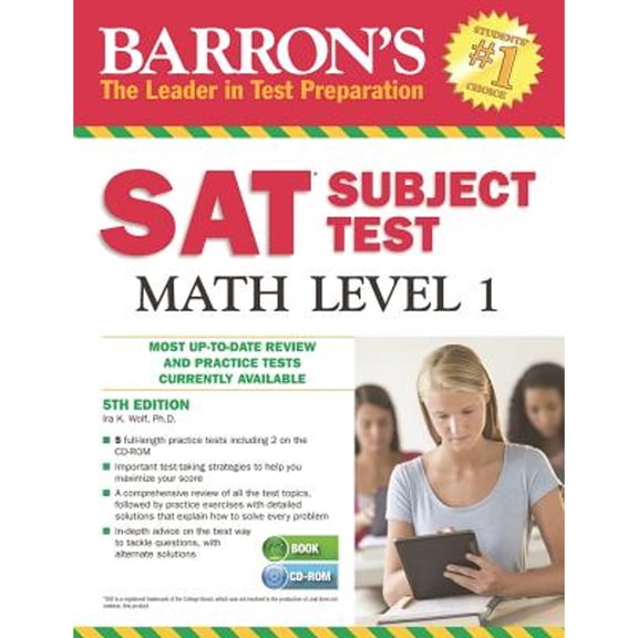 Pre-Owned Barron's SAT Subject Test Math Level 1 [With CDROM] (Paperback) 1438074492 9781438074498