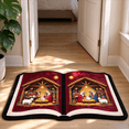 thumbnail image 4 of Book Shape Doorma,Christmas Nativity Scene Rug，Non-slip Doormat,15.7"x27.6", 4 of 5