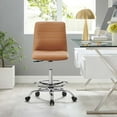 thumbnail image 3 of Modway Ripple Armless Vegan Leather Drafting Chair, 3 of 9
