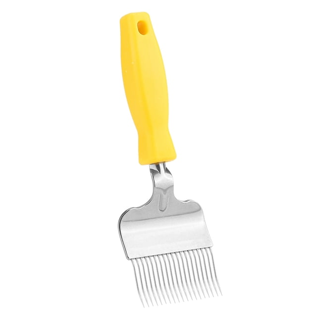 TKSE Colmena de Horquilla para destapar Colmena de Panal de Miel de Acero Inoxidable para Apicultura