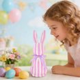 thumbnail image 3 of YIKA Easter Striped Ornament Features Bow Stands Tall And Straight Easter Artificial Bunny Home Garden Decor, 3 of 6