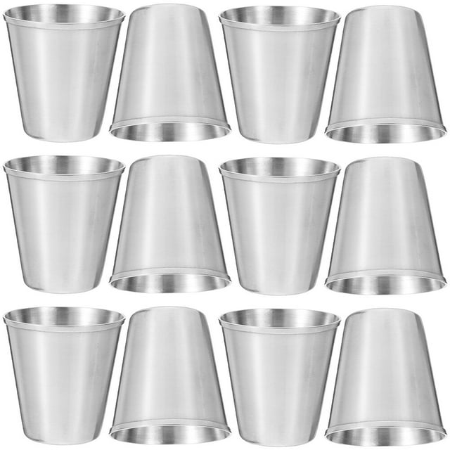 GOOHOCHY 18Pcs Stainless Steel Drinking Cups Easy to Clean Shatterproof for Graduation