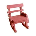 thumbnail image 3 of Mini Rocking Chair Dollhouse Furniture for Micro Landscape Diorama Dollhouse Pink, 3 of 8