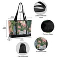 thumbnail image 2 of FORMRS Canvas Laptop Tote Bag for Women with 15.6" Computer Compartments Shoulder Handbag, Floral Vase, 2 of 7