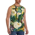 thumbnail image 2 of Fotbe Tropical Floral Jungle Men's Camiseta sin Mangas Estampada para Hombres, Playera Casual para Gimnasio, Entrenamiento, Playa-3X-Large, 2 of 7