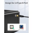 thumbnail image 4 of Cable de impresora CableCreation USB B a USB C de 2 m, negro, 4 of 8