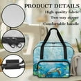 thumbnail image 5 of ZIATUBLE Hibiscus Turtle Sewing Machine Tote Bag Large Capacity Sewing Machine Cases Easy to Clean Sewing Machine Bobbin Storage Case Soft Sewing Machine Tote Storage Case Carry Bag, 5 of 7