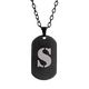 thumbnail image 1 of Collar Hombre de Inicial Letra A LUCKMAN, Acero Inoxidable Color Negro, Modelo Dylan negro UNITALLA, 1 of 7