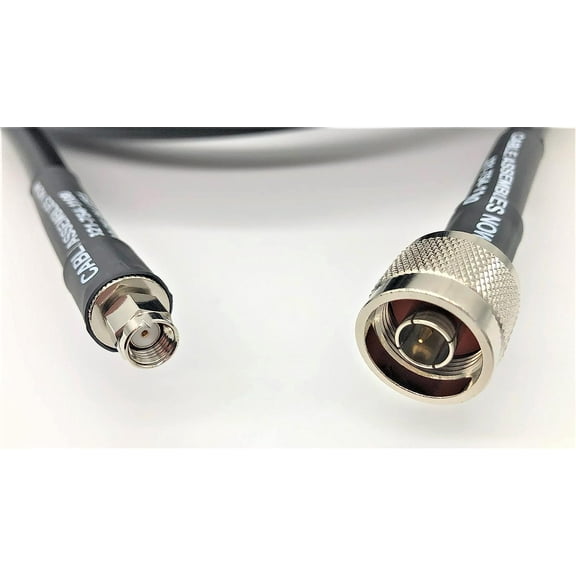 Cable Assemblies Now - LMR-400/LMR400 Times Microwave Low Loss Coax Extension Cable for Bobcat Miner/Helium HNT Hotspot Miner/LoRaWan Hotspot - 20ft N Male to RPSMA Male