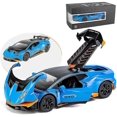 thumbnail image 1 of 1:24 Alloy Die Casting Car Model For Lamborghini Huracan Sto 2021, Pull Back Car Model Car Toys Gift For Children 3 To 12 Years Oldbluerx3988, 1 of 2