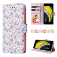 thumbnail image 3 of Compatible avec iPhone 8/7 Étui Rétro Fleur Dorée Cuir PU Portefeuille Blocage RFID, 3 of 5