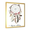 thumbnail image 2 of Designart 'Dream Catcher Made With Ethnic Feathers' Bohemian & Eclectic Framed Art Print, 2 of 4