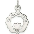 thumbnail image 4 of Sterling Silver Antiqued Claddagh Pendant (29 X 21) Made In Thailand qc3874, 4 of 5
