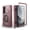 Pink, variant on Dexnor Magnetic Case for Samsung Galaxy Z Fold 7 with Dual Kickstands & Front Screen Protector & Hinge Protection, Compatible with MagSafe, Full-body Rugged Protective Cover Bumper Cases,Black